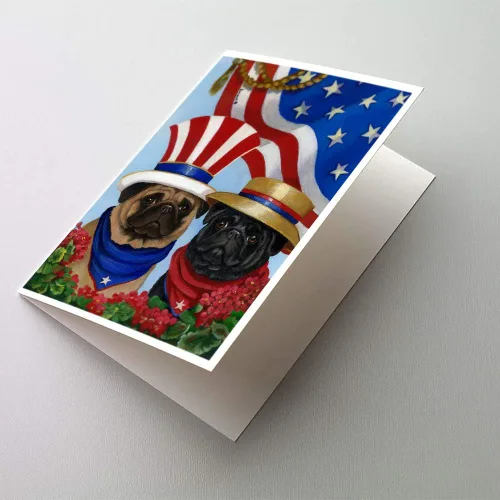 Miniatura 156 de Caroline's Treasures PPP3013GCA7P - Tarjetas de felicitación y sobres para mascotas de Basset Hound Teacher, paquete de 8 tarjetas en blanco