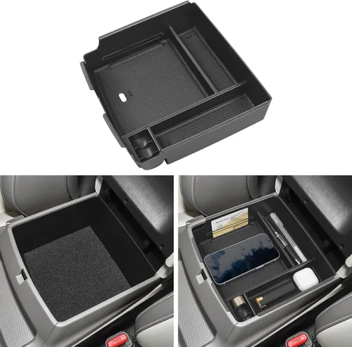 Miniatura 12 de Organizador de Monedas para Consola Central Compatible con Toyota 2016-2020 2021 2022 2023 Tacoma, Accesorios ABS, Portavasos, Caja de Almacenamiento
