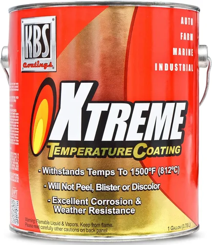 KBS Coatings - Recubrimiento de temperatura Xtreme, color negro azabache , Negro azabache