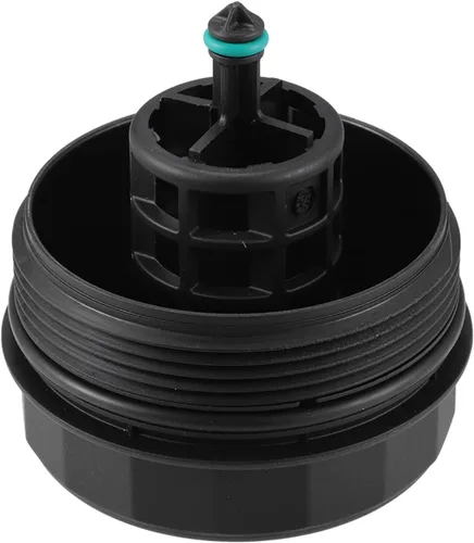Miniatura 4 de X AUTOHAUX Cubierta negra del casquillo del filtro del motor del aceite del coche para BMW 128i 135i 228i 320i 328i 335i X1 X3 11-42-7-525-334