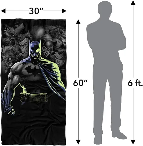 Miniatura 6 de LOGOVISION Batman Batman Dc - Toalla de playa con licencia oficial de 30 x 60 pulgadas