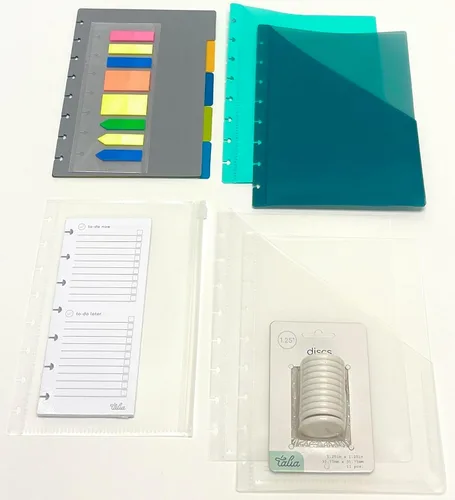 Miniatura 16 de Talia - Repuestos para cuaderno de espiral (páginas punteadas, Junior (5.5 x 8.5 pulgadas))