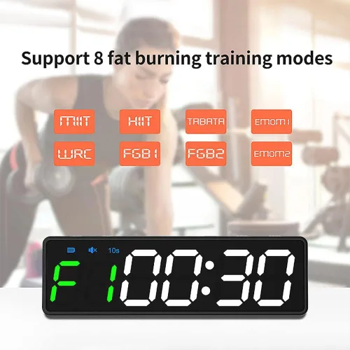 Miniatura 2 de Cronómetro de gimnasio, mini temporizador de gimnasio, cronómetro recargable, reloj portátil de cuenta regresiva/hacia arriba con parte trasera