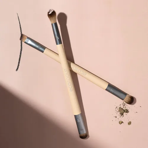 Miniatura 4 de EcoTools Juego de brochas para mejorar los ojos, pinceles de maquillaje para sombra de ojos líquida, cremosa y en polvo y aplicación de delineador