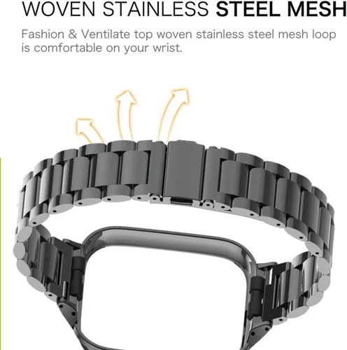 Miniatura 4 de Compatible con Xiaomi Redmi Watch 3 Active Bands, correa de repuesto de metal de acero inoxidable para reloj inteligente Redmi Watch 3 Active
