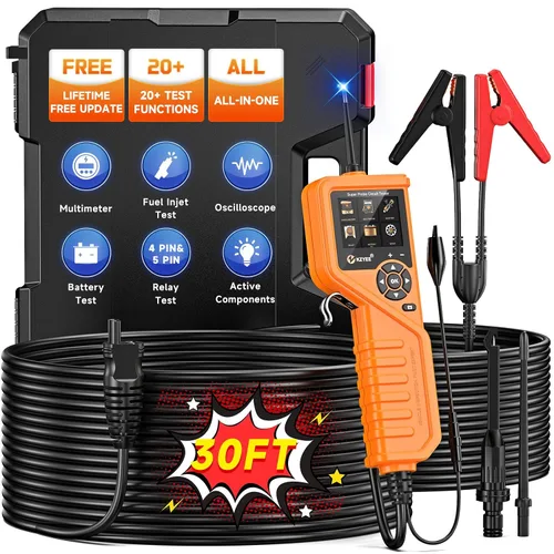 Miniatura 11 de KZYEE KM10 Kit de Sonda de Circuito de Potencia, Probador de Circuito Automotriz 12V 24V, Multímetro Digital, Buscador de Cortocircuitos, Probador