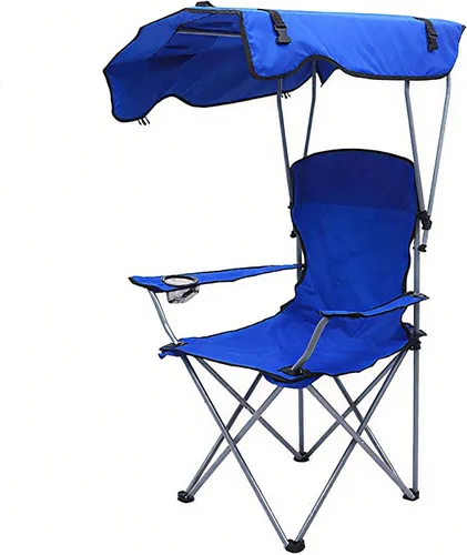 Miniatura 13 de Beach Chair Canopy Portable Sun Shade Chair Fishing Beach Chair with Awning Black 50 * 50 * 90/120CM