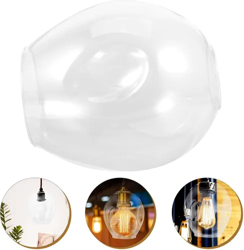 Miniatura 9 de Beaupretty Pantalla de cristal para lámpara de pared, pantalla de luz de repuesto, cubierta transparente para decoración del hogar, fácil