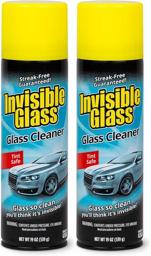 Miniatura 13 de Invisible Glass 91164-3PK limpiador de vidrio en aerosol premium para parabrisas y ventanas de automóviles y del hogar, limpiador de ventanas