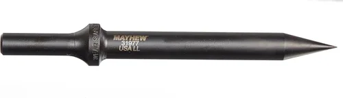 Miniatura 13 de Mayhew Tools 31980 Punzón cónico neumático, 1/2" x 6", acabado de óxido negro
