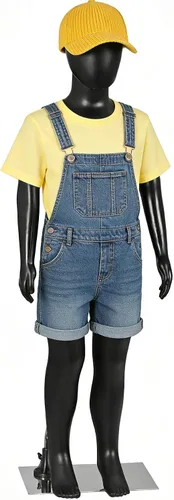 Miniatura 10 de ZENY Maniquí infantil de cuerpo completo para niños, forma de vestido realista, ajustable, desmontable, para niños, 44 pulgadas, color negro