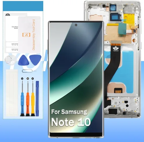 Yondista para Samsung Galaxy Note 10 Reemplazo de pantalla SM-N970F SM-N970U SM-N9700 6.3 "Pantalla LCD táctil digitalizador Asamblea con marco
