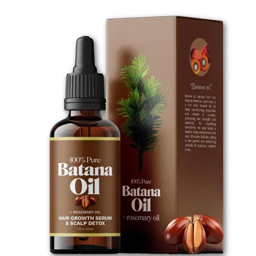 Aceite de batana para el crecimiento del cabello, aceite de batana 100% orgánico de Honduras con romero, mejora la nutrición del cabello y la piel,