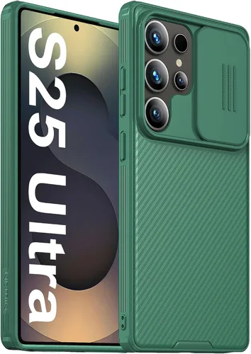 Miniatura 13 de Mangix Funda para Samsung Galaxy S22 Ultra con cubierta para cámara, delgada funda protectora de policarbonato delgado a prueba de golpes con Negro