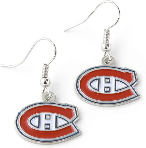 Miniatura 7 de aminco NHL womens NHL Logo Dangler Earrings