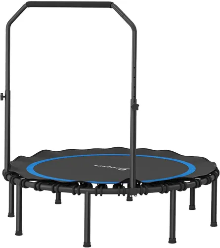 Miniatura 9 de Trampolín de fitness plegable de 40/48 pulgadas, mango de espuma ajustable, rebote silencioso y estable para gimnasio en casa, niños y adultos