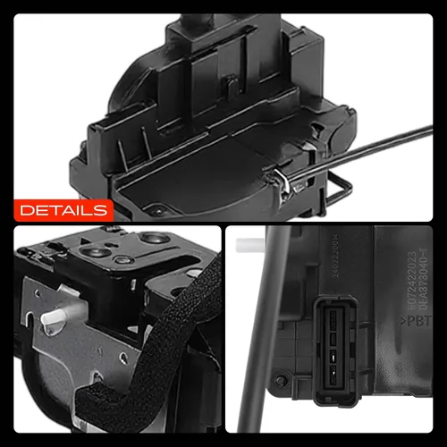 Miniatura 9 de A-Premium Actuador de pestillo de cerradura de puerta compatible con Nissan Titan 2004-2014 Crew Cab Pickup, lado trasero izquierdo del conductor