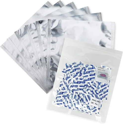 Miniatura 8 de (20) bolsas Mylar de 4 mil 1 galón 10 x 16 pulgadas + (20) absorbentes de oxígeno de 300 cc para almacenamiento de alimentos de emergencia a largo