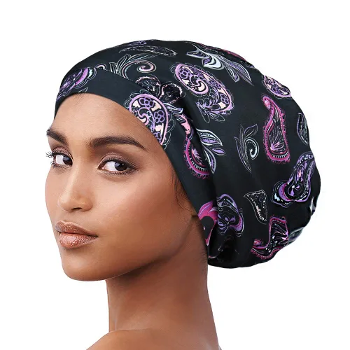 Miniatura 36 de Alnorm - Gorro con forro de satén y suave banda elástica para hombres y mujeres, talla única Se ajusta a la mayoría