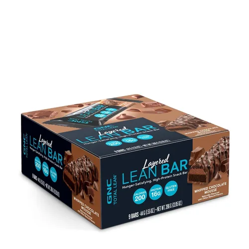 Miniatura 9 de GNC Total Lean Bar Barra de comida con alto contenido de proteínas y satisfying con hambre Yogur de arándanos 5 barras