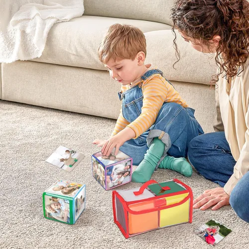 Miniatura 2 de Dados de juego educativo de bricolaje, cubos de bolsillo para enseñanza (juego de 2)