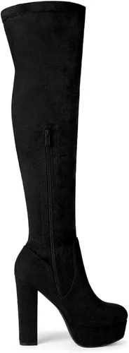 Miniatura 7 de Allegra K Botas altas con tacón de plataforma para mujer
