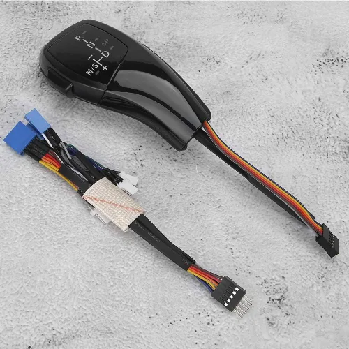 Miniatura 7 de Acouto Pomo de palanca de cambios automático para E46 E60 E61 Refit para coche F30 eléctrico LHD automático LED palanca de cambios Kit