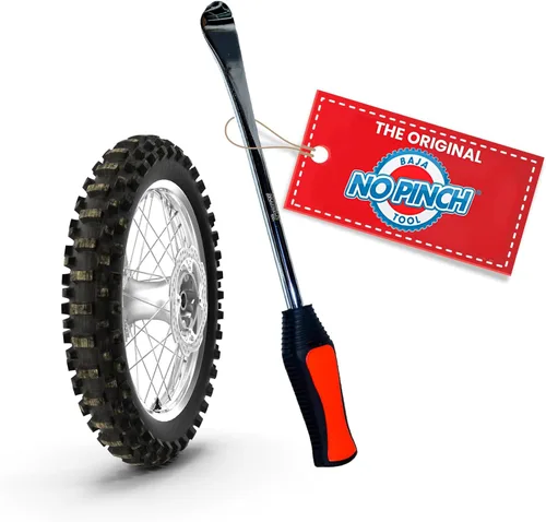 BAJA NO PINCH Cuchara de neumático de acero de 15 pulgadas | Kit de herramientas de palanca de hierro | Herramienta profesional de cambio de