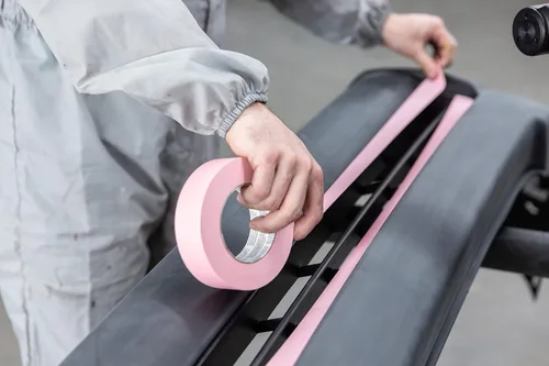 Miniatura 4 de FrogTape Cinta adhesiva rosa de alta temperatura 325, grado de rendimiento, adherencia media-alta, 0.709 in x 180.4 ft, 8 rollos por paquete