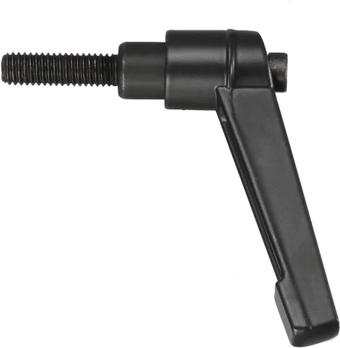 Miniatura 2 de uxcell M6 x 0.787 in Mango de palanca de sujeción ajustable Rosca Botón de trinquete macho roscado Perillas de bloqueo Tornillo giratorio Perno
