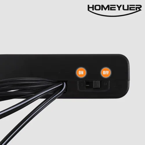 Miniatura 4 de Caja de fuente de alimentación externa con seis conectores tipo e interruptor de encendido/apagado para varios equipos de CC, como algunos tipos