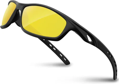 Miniatura 10 de RIVBOS RB833 - Lentes de sol polarizados, unisex, con protección contra rayos ultravioleta, para deportes, pesca, conducción y ciclismo negro