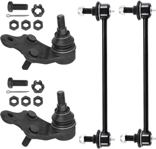 Miniatura 55 de Detroit Axle – Kit de suspensión delantera para Hyundai 2013-2018 Santa Fe 2 enlaces de barra de estabilizador 4 varillas de amarre interiores