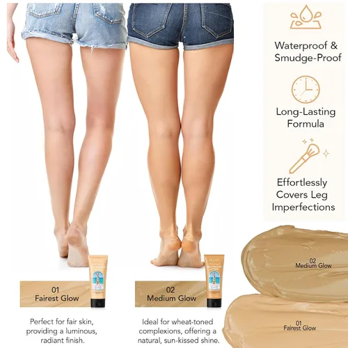 Miniatura 9 de Corrector de maquillaje de piernas, crema impermeable para cubrir el cuerpo impecable, crema para piernas, corrector de cicatrices de tatuaje de #1