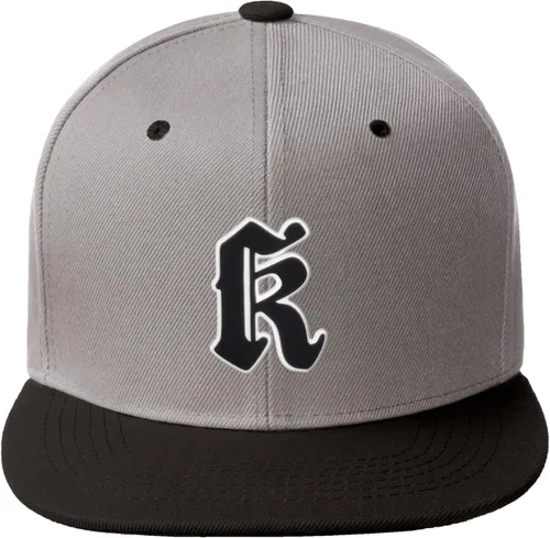 Miniatura 1071 de Daxton Gorra clásica con visera de billete plano con letras del alfabeto inglés antiguo de la A a la Z