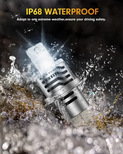 Miniatura 8 de FAHREN Bombillas H4/9003, 90,000 lm (1,200 %), 12 veces más brillantes, 6500 K blanco frío, 1:1 tamaño mini Plug and Play, bombilla antiniebla HB2