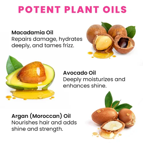 Miniatura 3 de Bali Secret Hussell - Suero para el cabello, sin enjuague con aceites de argán, macadamia y aguacate, vitaminas A, E, Pro B5, acondicionador