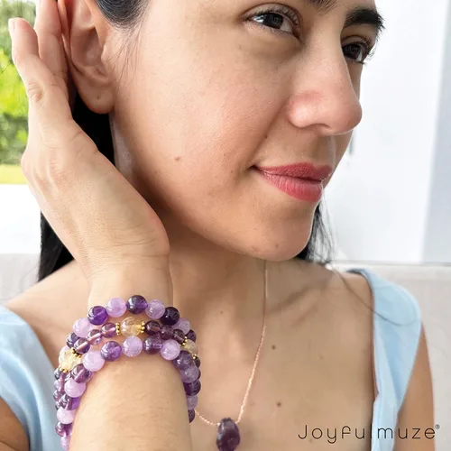 Miniatura 3 de Curación de cristal hecha a mano de primera calidad, regalo de cuentas de piedras preciosas para hombres y mujeres