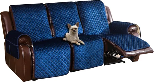 Miniatura 13 de Fundas de terciopelo reclinables antideslizantes, impermeables, grandes para sillas reclinables, para sillas de cuero, funda de sofá reclinable