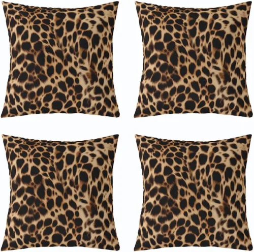 Miniatura 4 de Feelyou Juego de 2 fundas de almohada de leopardo de 16 x 16 pulgadas, fundas decorativas con estampado de guepardo, decoración del hogar, funda