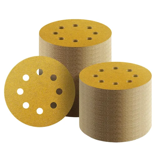 100 discos de lija de 5 pulgadas con gancho y bucle, papel de lija de grano 40 para carpintería o automoción, papel de lija de órbita aleatoria