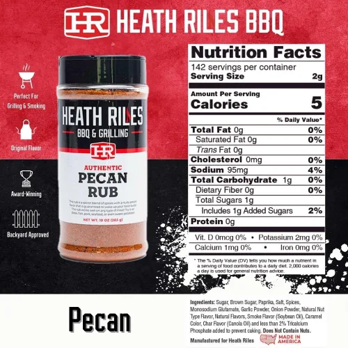 Miniatura 2 de Heath Riles - Paquete de condimentos Sweet BBQ, Honey Rub y Pecan Rub