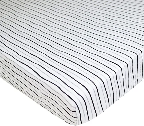 Miniatura 16 de American Baby Company - Sábana bajera ajustable de tejido de punto suave y transpirable 100% algodón, sábanas de practicuna, Área de juego portable