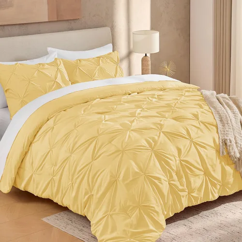 Miniatura 13 de Andency Juego de Edredón Beige Individual (66x90 Pulgadas), Edredón de 2 Piezas para Niñas y Niños, Juego de Edredón de Microfibra Suave
