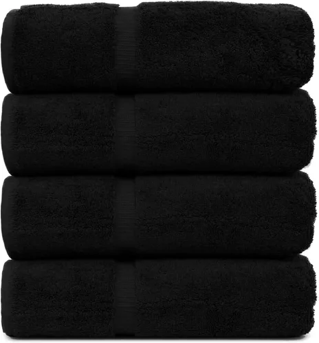 Miniatura 6 de Luxury Hotel & Spa Collection - Toalla ecológica de 100% algodón turco de 27 x 54 pulgadas (27 x 54 onzas), de secado rápido, para baño, borde