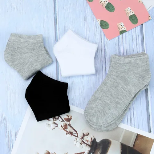 Miniatura 4 de Cooraby 15 pares de calcetines de corte bajo para niños y adolescentes calcetines de tobillo para niños grandes o niñas
