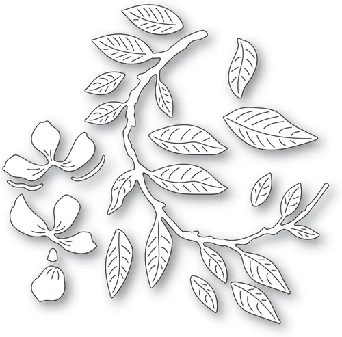Miniatura 2 de Troqueles de flores y hojas para hacer tarjetas, hojas florales creativas, troqueles de corte de metal para álbumes de recortes, manualidades