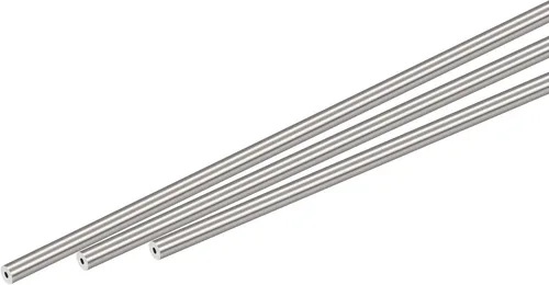 Miniatura 36 de uxcell Tubo redondo de acero inoxidable 304 0.236 in OD 0.020 in espesor de pared 11.811 in longitud 3 piezas