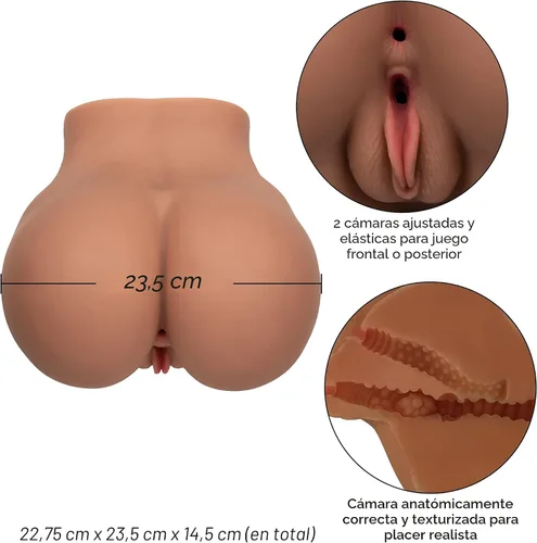 Miniatura 2 de CalExotics Stroke It BBL Booty Tamaño Real Adulto Masculino Juguete Sexual Muñeca Inflable para Hombres - Marrón - SE-0913-60-3