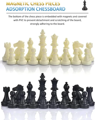 Miniatura 5 de Chess Sets Travel Board Games - 7.9 Inches Magnetic Small Pocket Chess Set for Teens & Adults, Folding Portable Chess Gifts Classic 2-Player